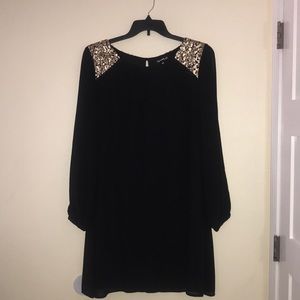 Sequin Hearts XXL Dress (Black)